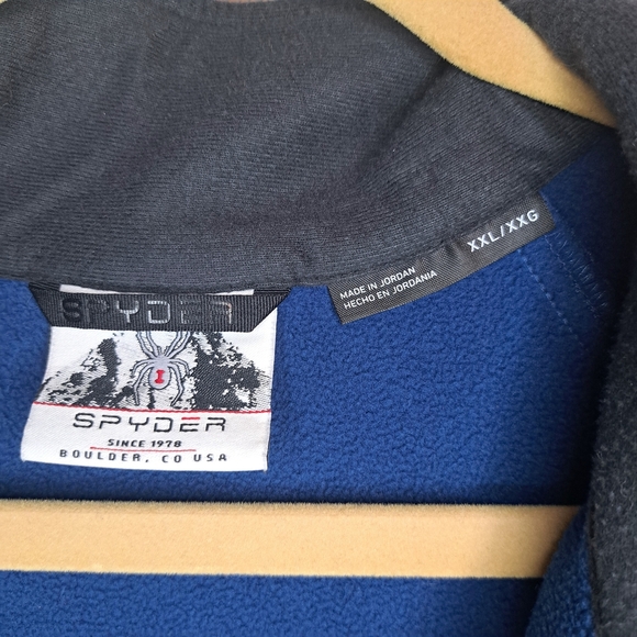 Spyder Men's Navy and Black Performance Jacket XXL #202 - Picture 4 of 7